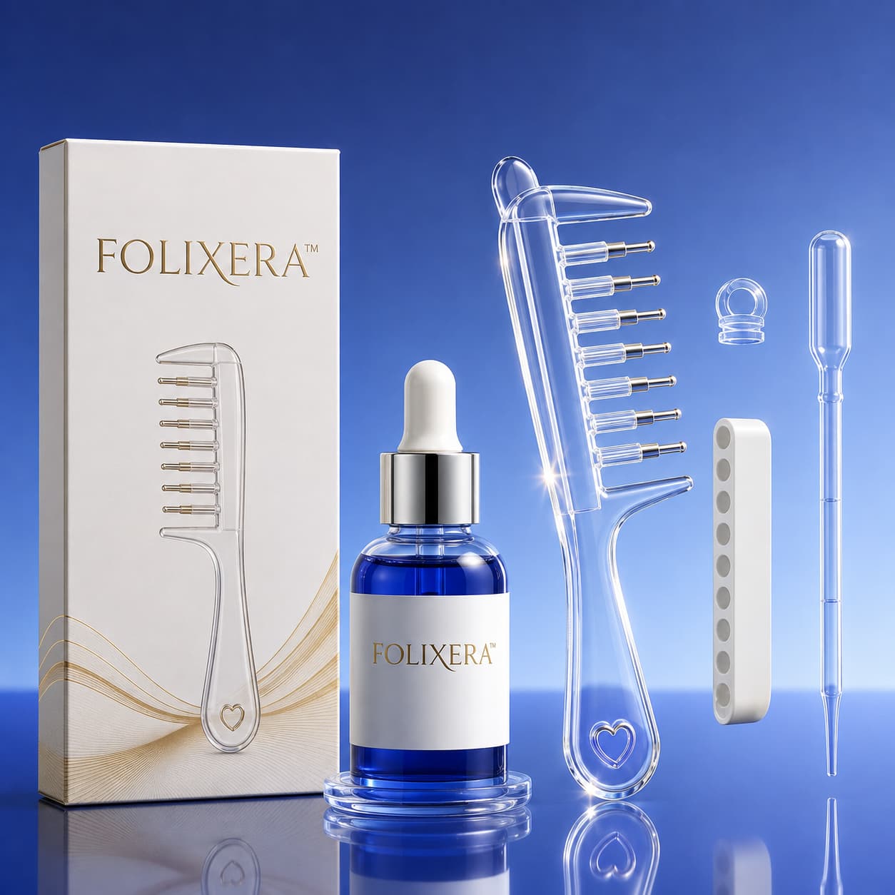 Folixera™ Scalp Relief Massage Comb + Serum Applicator