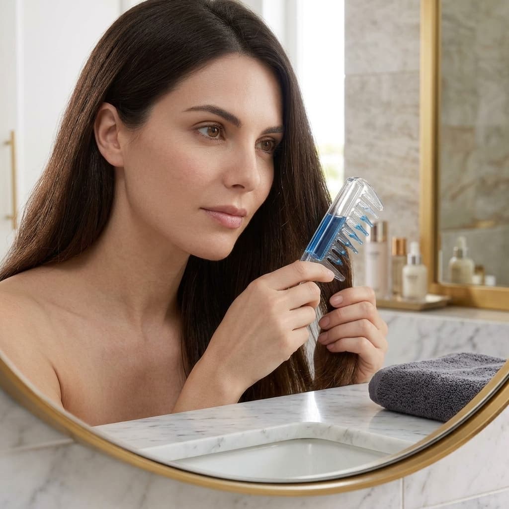 Folixera™ Scalp Relief Massage Comb + Serum Applicator